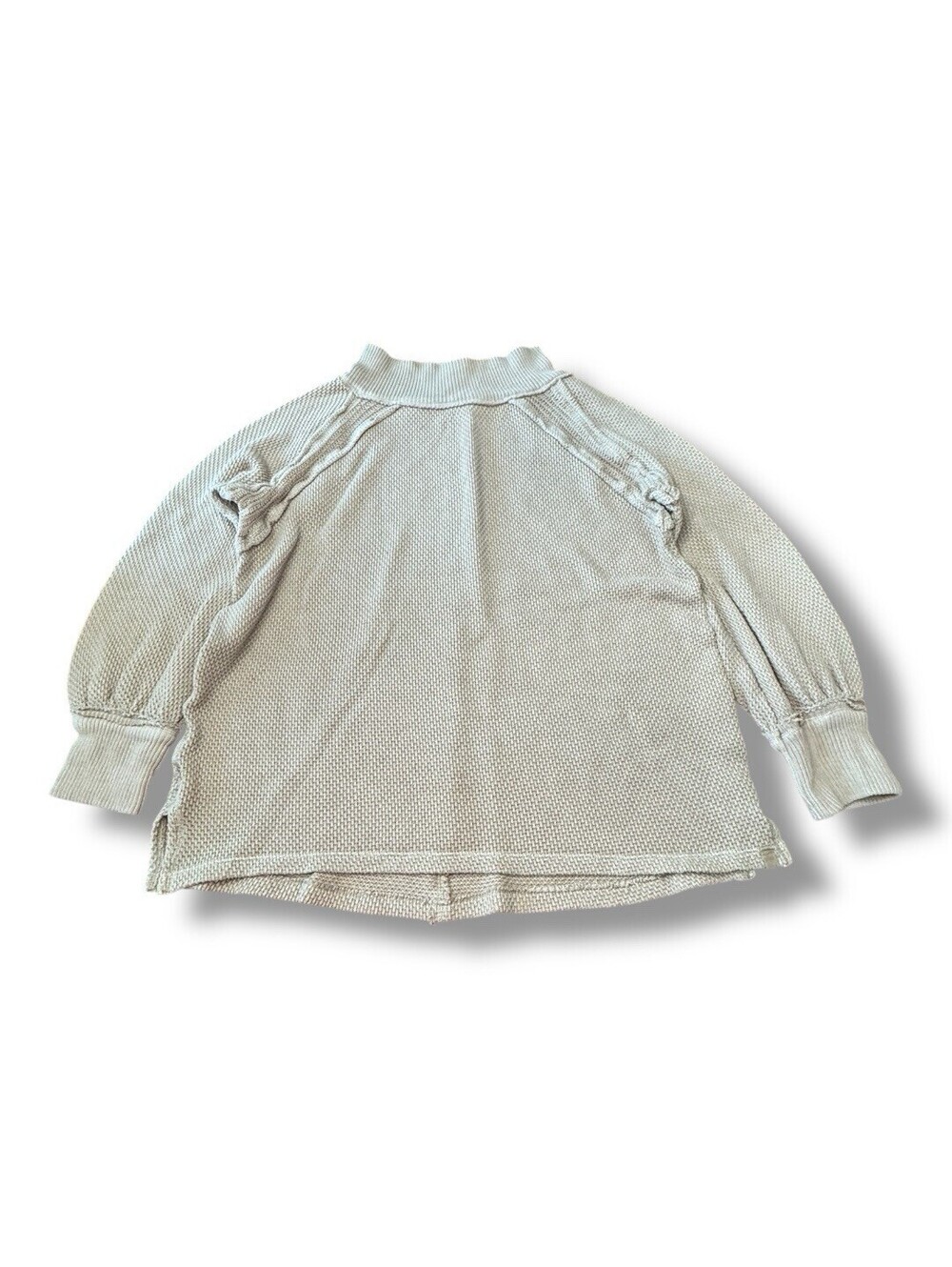 We The Free She's a Keeper Mock Neck Sweater Knit Oversized Tan Women’s Size S